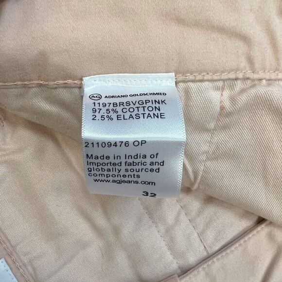 AG Adriano Goldschmied Wanderer Slim Short Vintage Pink Size 32 - Picture 9 of 13